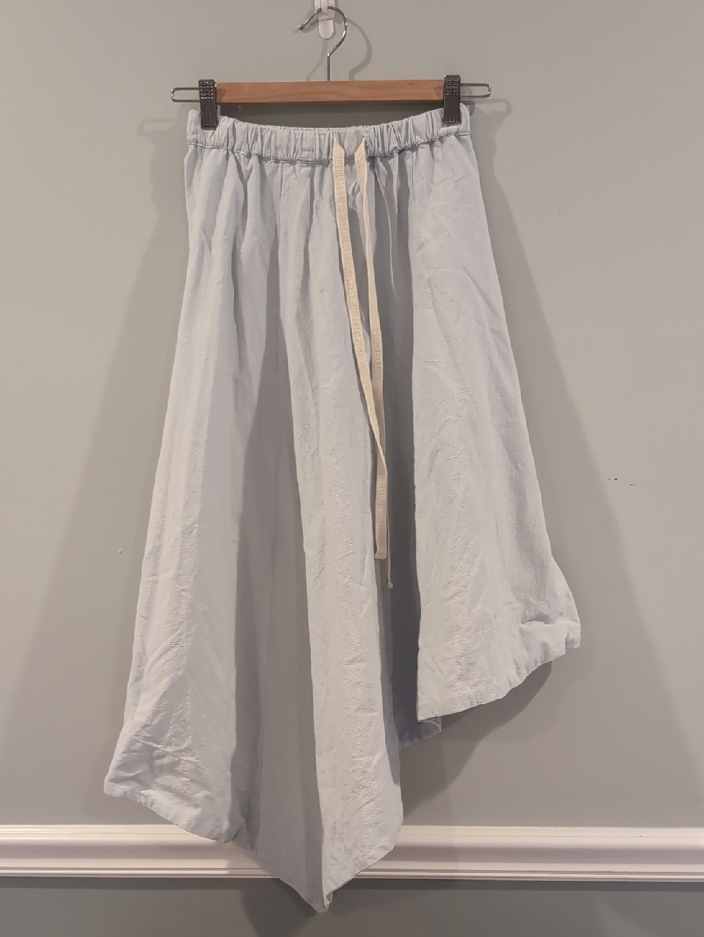 Free People Pale Blue Elastic Waist Skirt